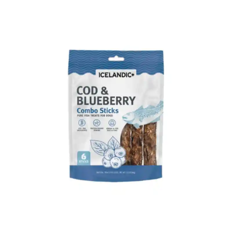 Cod/blueberry Combo Stick Dog Ift-00254 Icelandic 48/cs