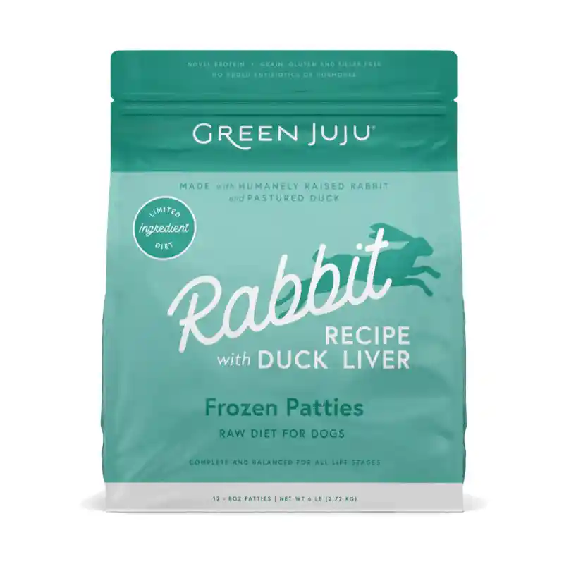 Green Juju | Dog - Frozen Rabbit w/Duck Liver 3-lb
