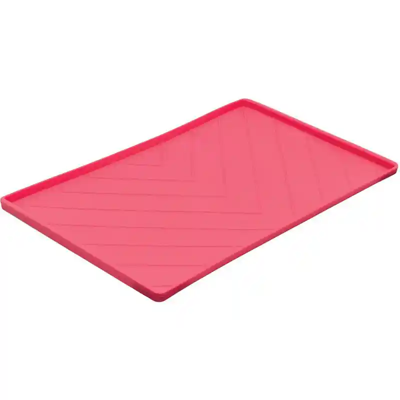 Messy Mutts | Silicone Mat w/ Metal Rods Red M