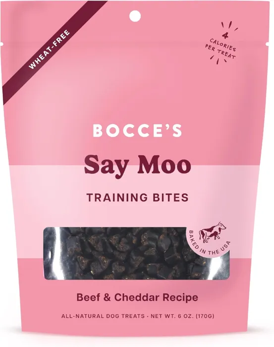 Bocce's | Dog Training Bites Say Moo 6-oz