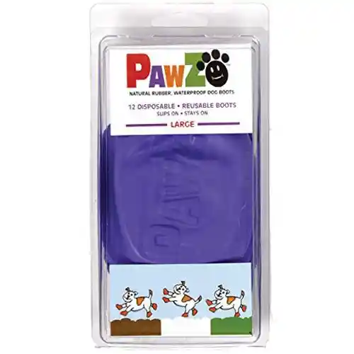 Pawz | Boots Large to 4" Purple 12 pk