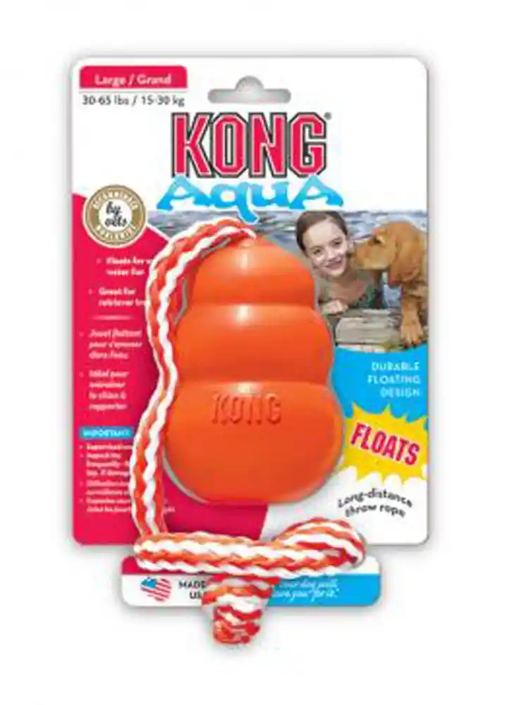 KONG | Aqua With Rope Large