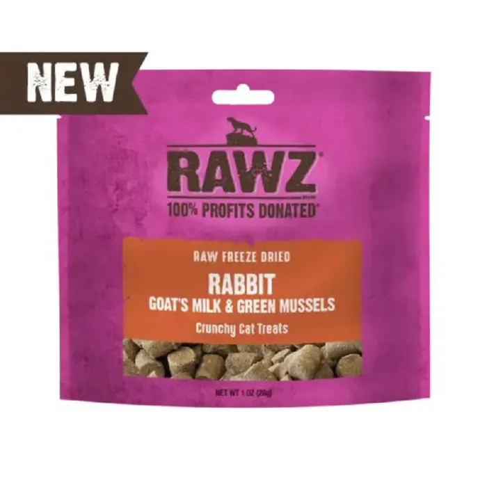 Rawz | Cat FD Treat Rabbit & Goat's Milk 1oz