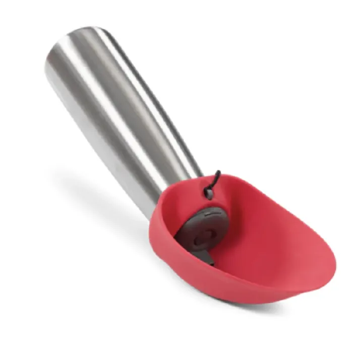Messy Mutts | Stainless  Water Bottle & Bowl Red