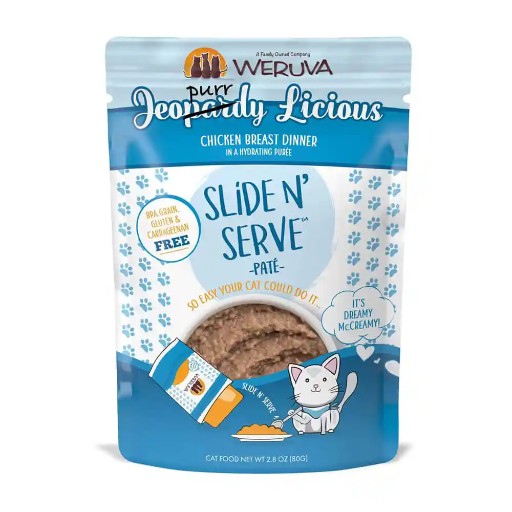 Weruva Slide Cat Jeopurrdy-licious Chicken 2.8 Oz