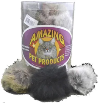 Amazing | Cat - Real Fur Balls 3" 36pk
