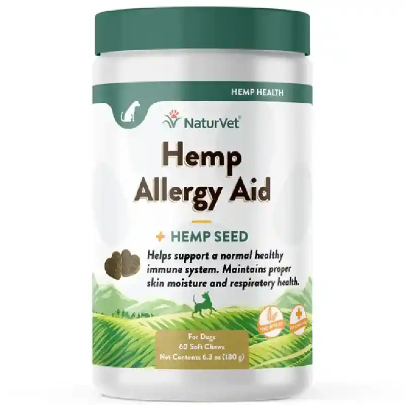 NaturVet | Soft Chew Hemp Allergy Aid 60-ct
