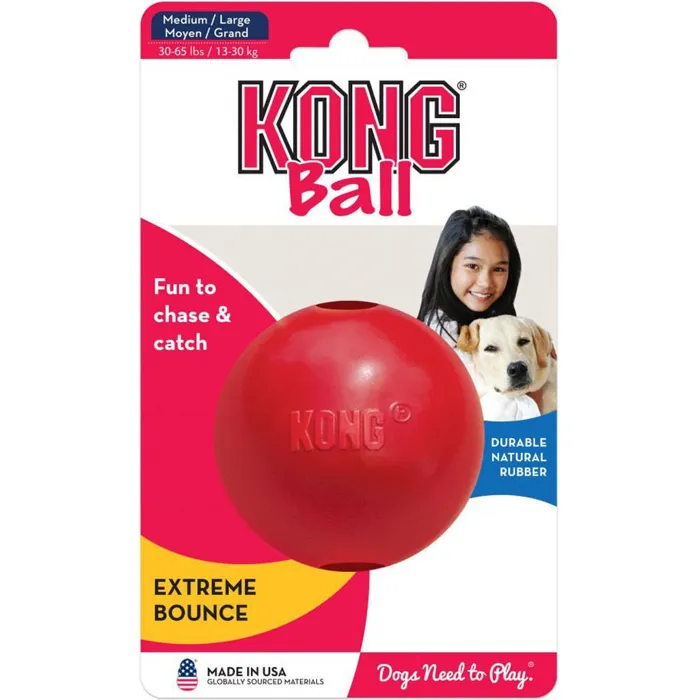 Kong Ball Solid Red Medium
