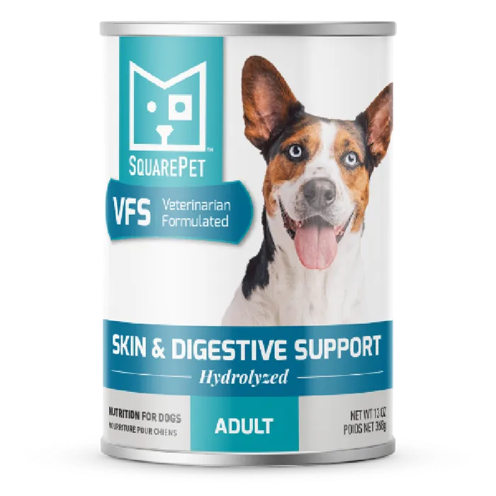 Squarepet Dog Wet Vfs Canine Can Skin & Digestive 12/13 Oz
