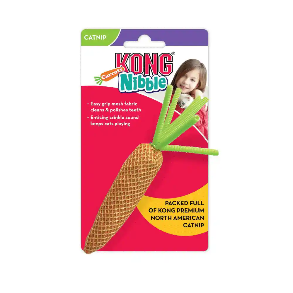 KONG | Cat - Nibble Carrot Catnip 12pk