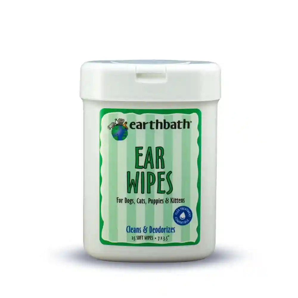 Earthbath | Deodorizing Ear Wipes 25-ct