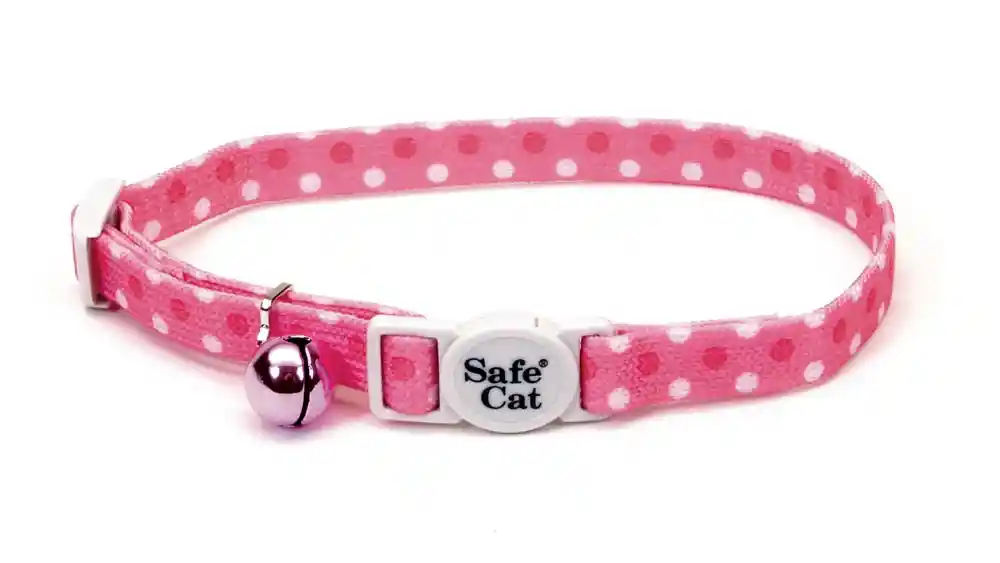 SafeCat | Fashion Breakaway Collar 12" Pink Dots