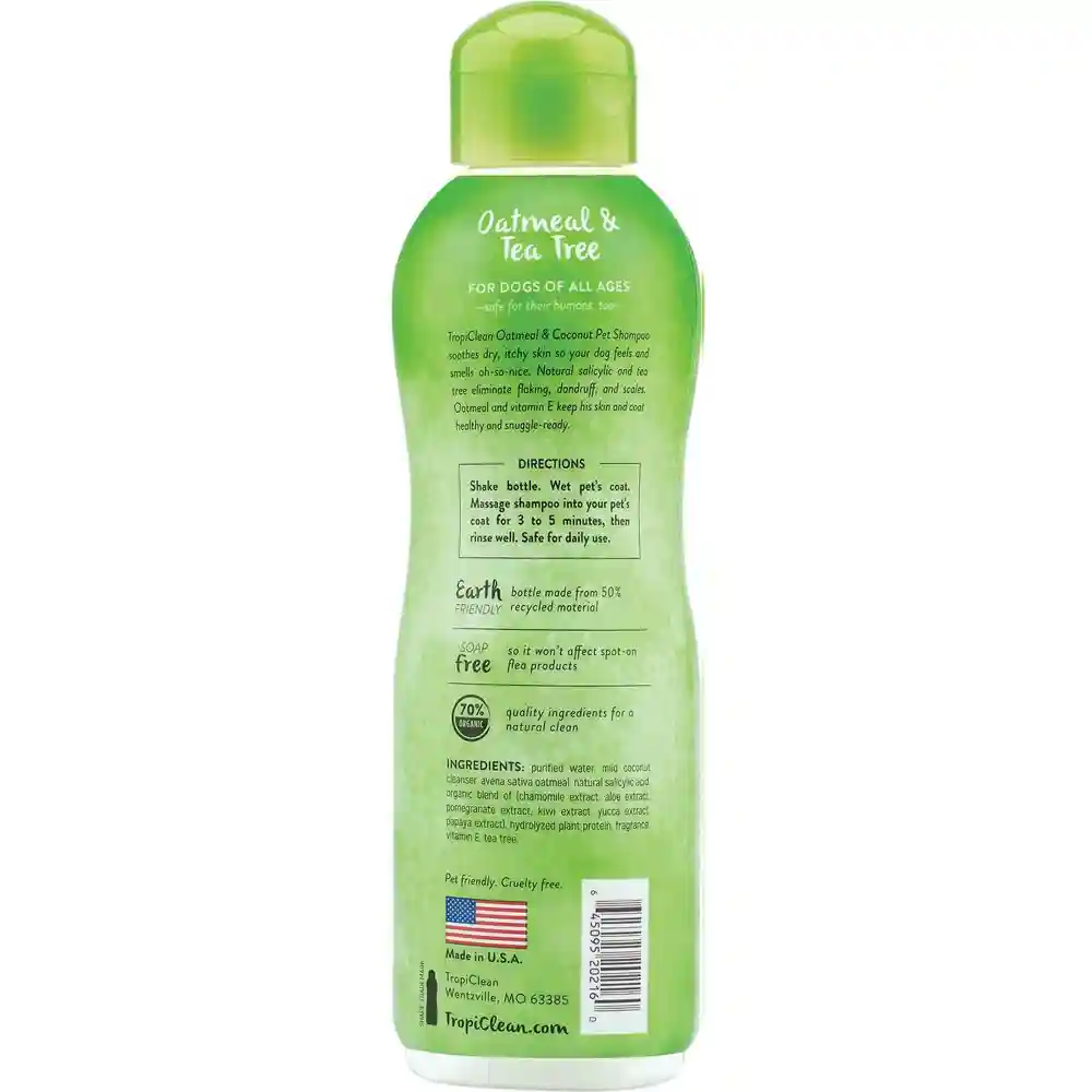TropiClean | Shampoo Oatmeal & Tea Tree 20-oz