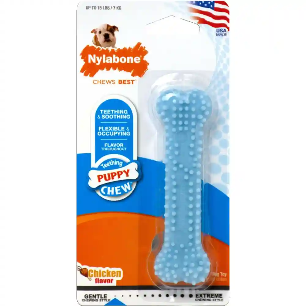 Nylabone | Puppy - Chew Dental Blue Petite