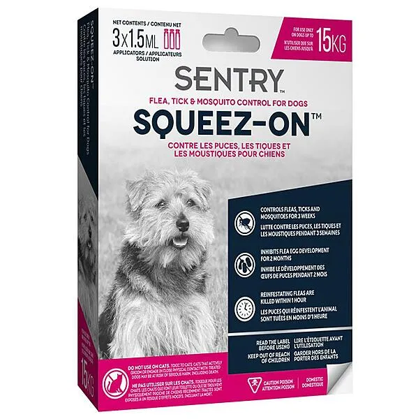 Sentry | Dog - Flea, Tick, & Mosquito up to 15kg
