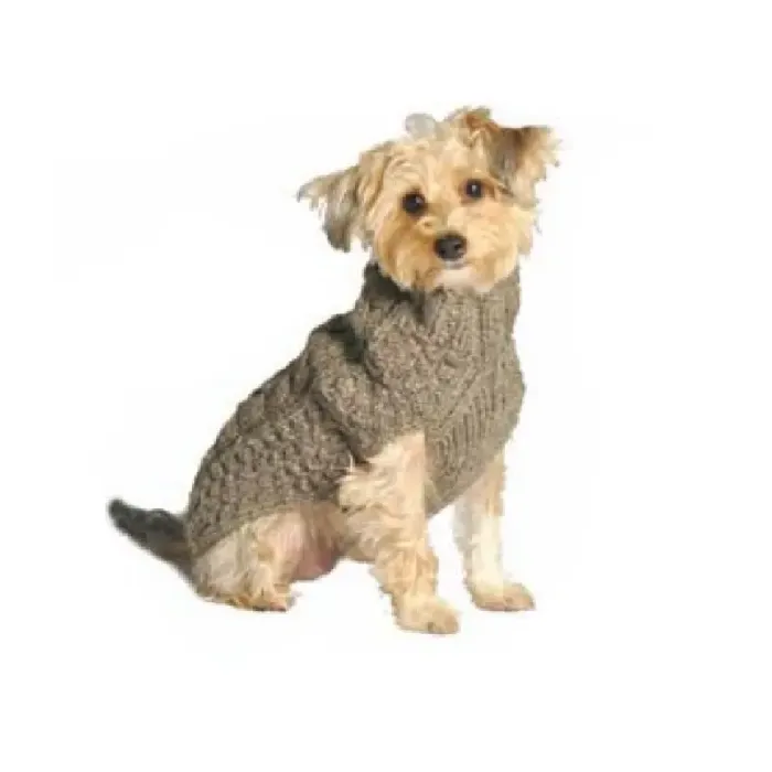 Chilly Dog | Cable Knit Sweater Grey XL