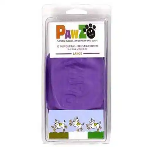 Pawz | Boots Large to 4" Purple 12 pk