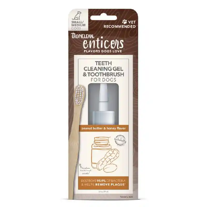 Tropiclean | Enticers Gel Kit Peanut Honey S/M Dog
