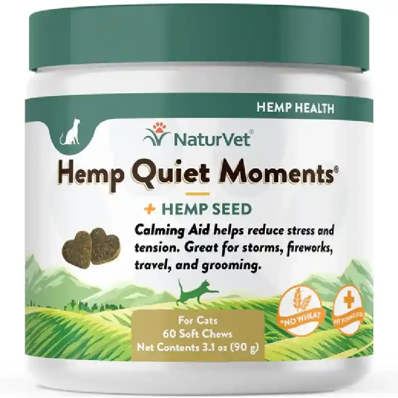 NaturVet | Cat Soft Chew Hemp Quiet Moments 60-ct