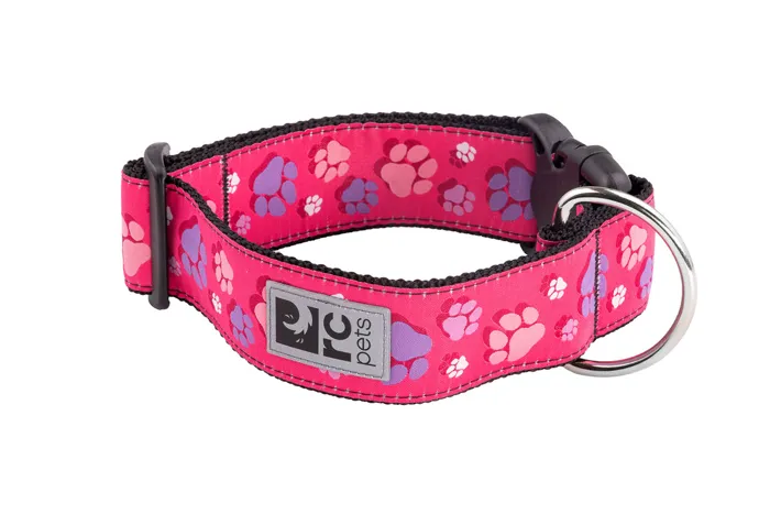 RC | Wide Clip Collar L Fresh Tracks Pink
