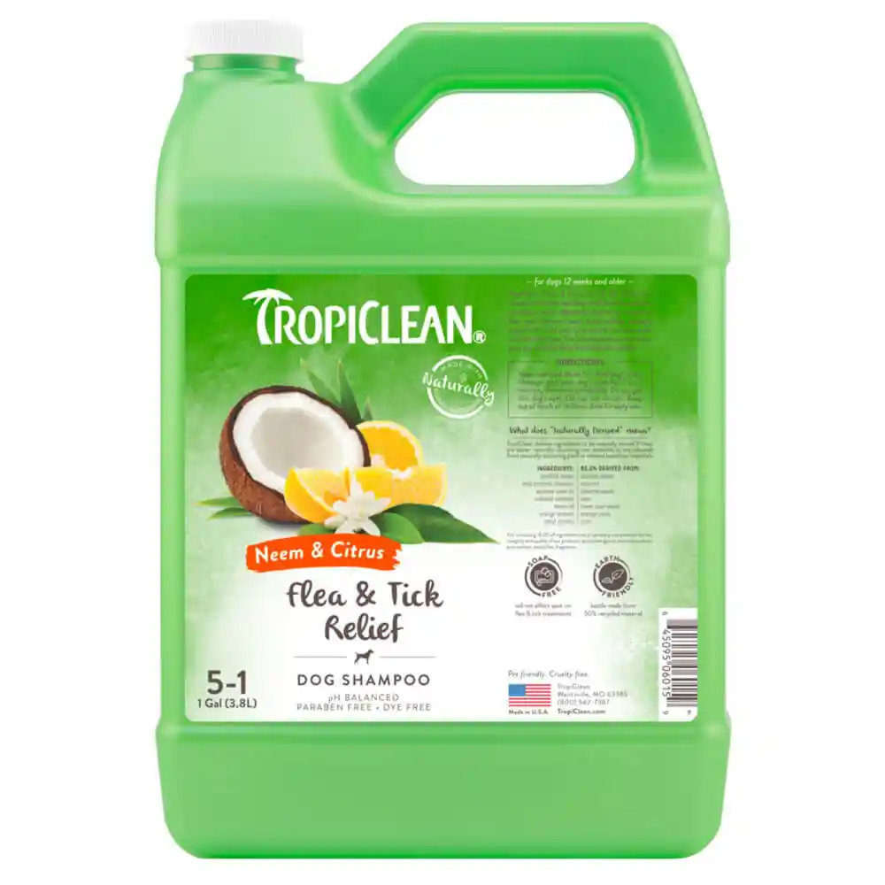 TropiClean | Flea & Tick Relief Shampoo 1 gal