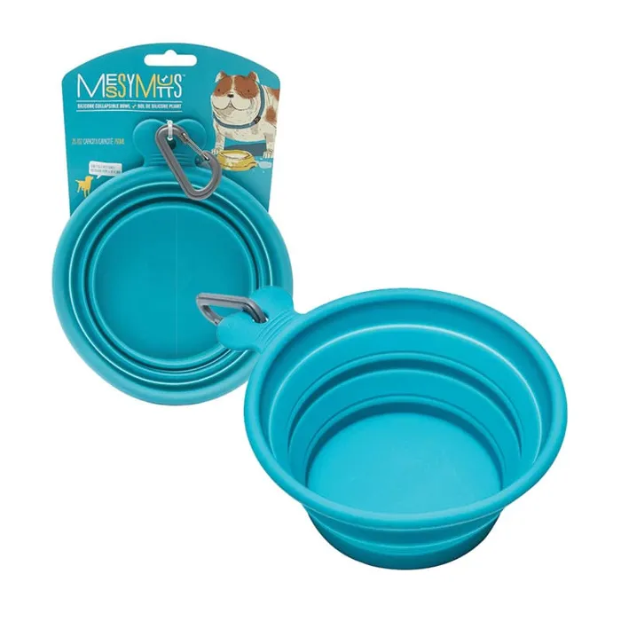 Messy Mutts | Collapsible Bowl Blue Small