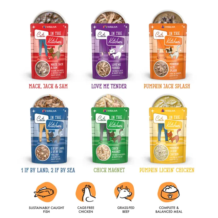 Weruva Cats In the Kitchen Pantry Party Variety Pack Pouches 3-oz Pouches 12-pack