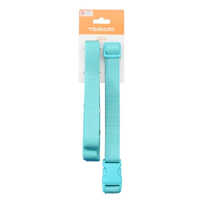 Bakoda | Collar & Leash Set S Teal