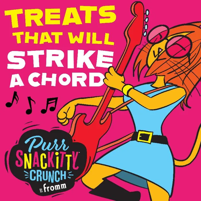 Fromm PurrSnackitty Crunch campaign artwork