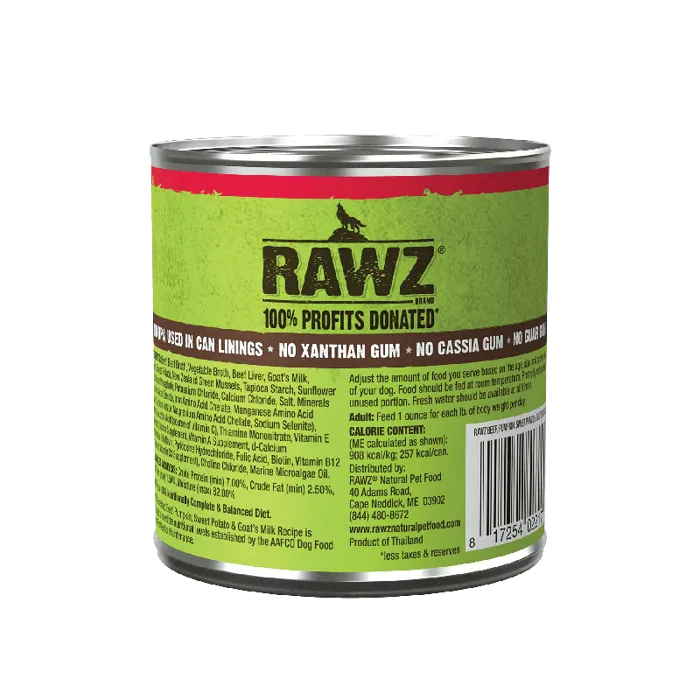 Rawz Dog Shredded Beef,pumpkin, Goats Milk 10-oz