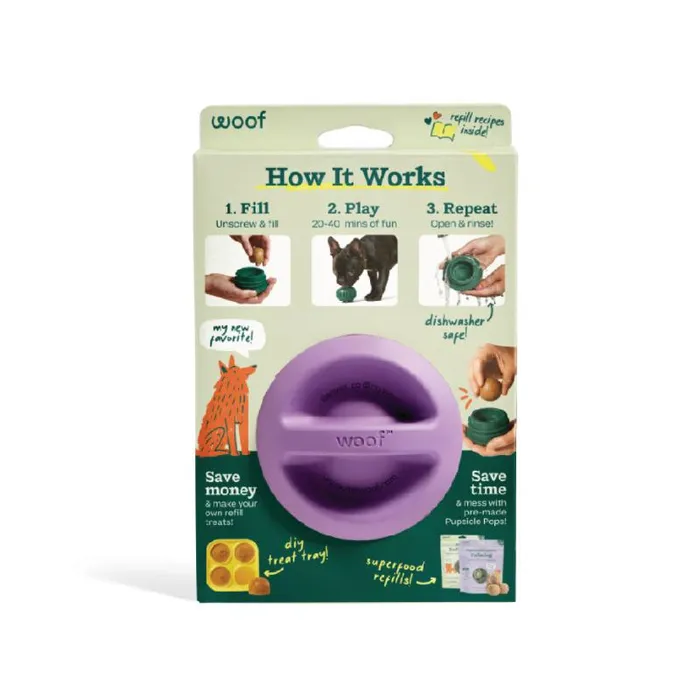 Woof | Pupsicle Toy Lavender Small