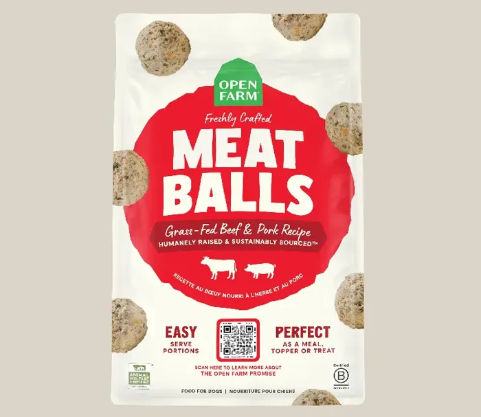 Open Farm | Frozen Meatballs Beef & Pork 14oz