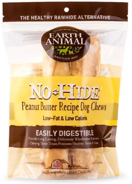 Earth Animal No-hide Pb Chew Dog Treat, Medium, 2-pack (size: Medium, 2-pack)