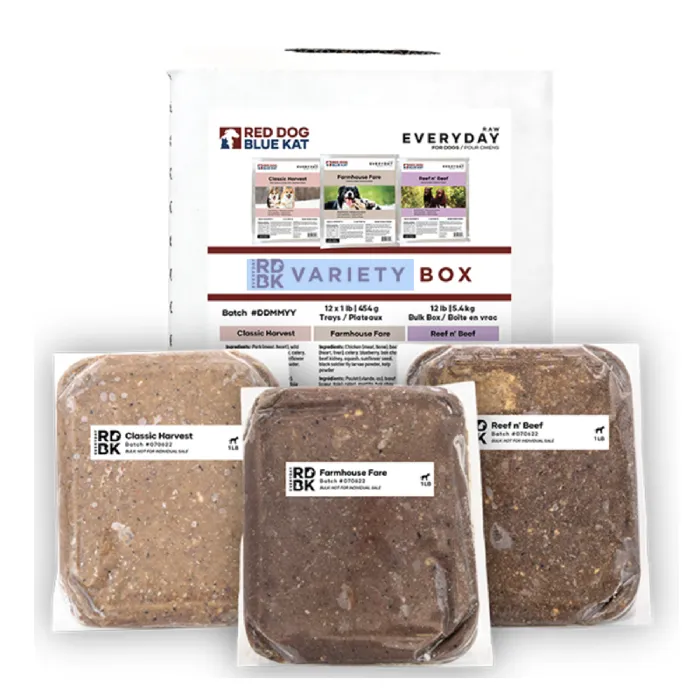 RDBK | Dog Everyday Raw Variety 12/1lb Bulk