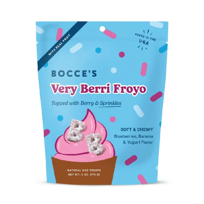 Bocce's Dog Treat Soft & Chewy Froyo Very Berri 6 Oz