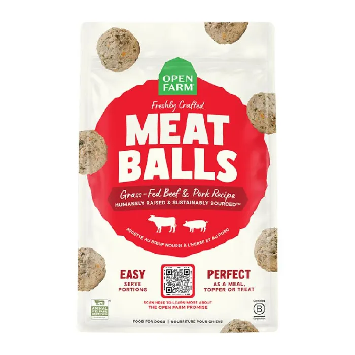 Open Farm | Frozen Meatballs Beef & Pork 14oz