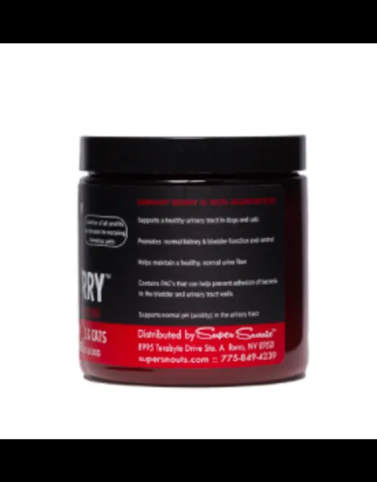 Super Snouts Urinary Berry 75g jar back view