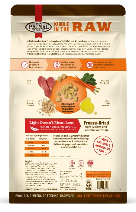 Primal | Dog Kibble In the Raw Beef 5.4lb