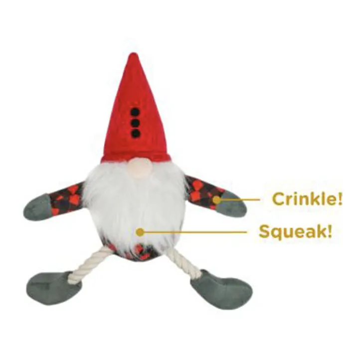 Tall Tails | Holiday Gnome Rope Toy