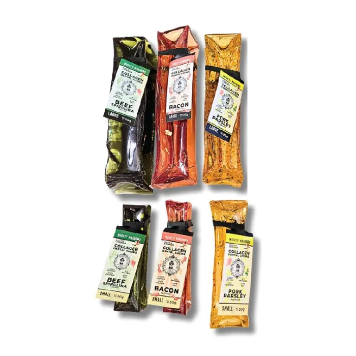 Wag & Bright | Dog Dental Chews Pork & Parsley S