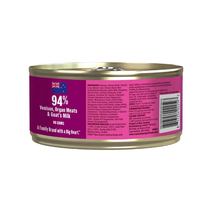 RAWZ | Cat - Venison & Goat Milk Pate 24/170g