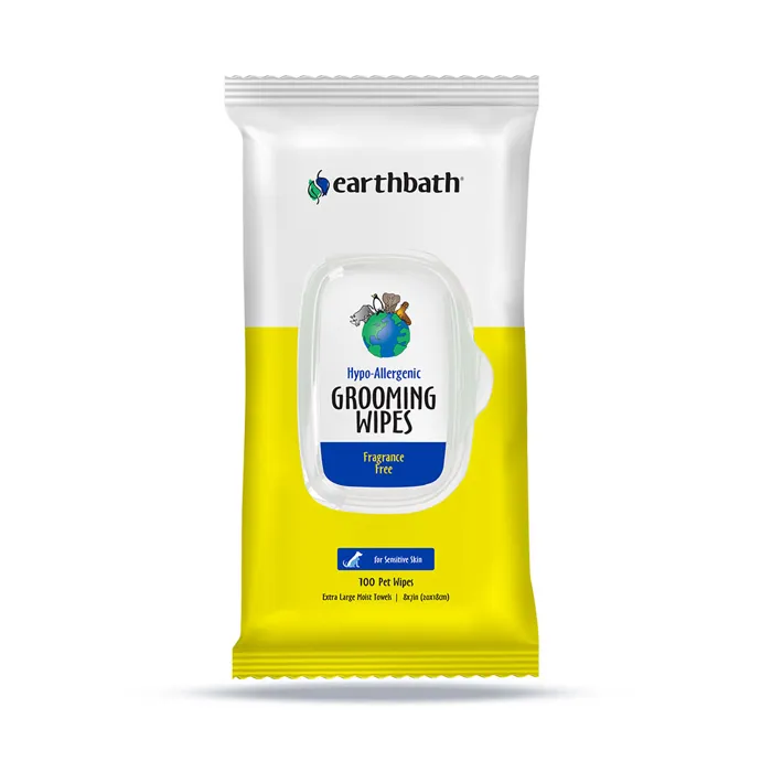 Earthbath Hypo-allergenic Grooming Wipes 100 Ct