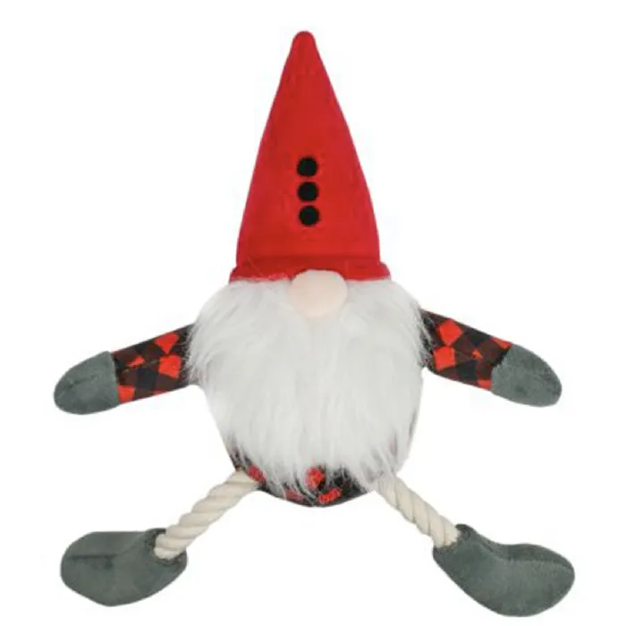 Tall Tails | Holiday Gnome Rope Toy