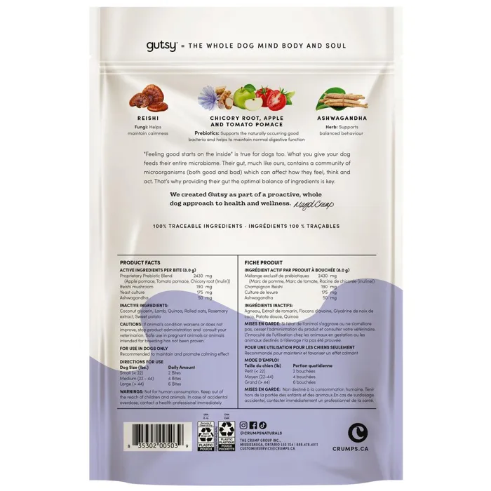 Crumps | Dog Treats Gutsy Calm Bites 4.6oz