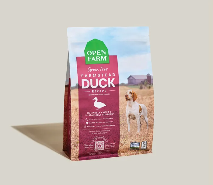 Open Farm Farmstead Duck Grain-Free Dog Food 22 lb front