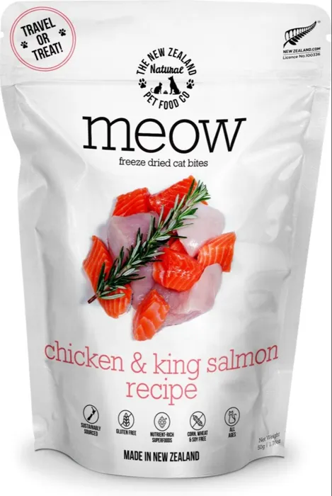 Nz Natural Freeze Dried Meow Chicken & King Salmon 1.76oz
