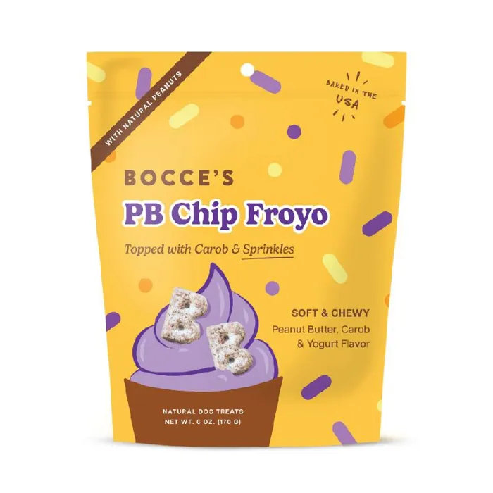 Bocce's Dog Treat Soft & Chewy Froyo Peanut Butter Chip 6 Oz