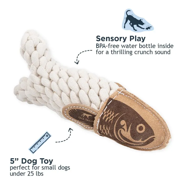 Tall Tails | Natual Leather Crunch Fish 5"