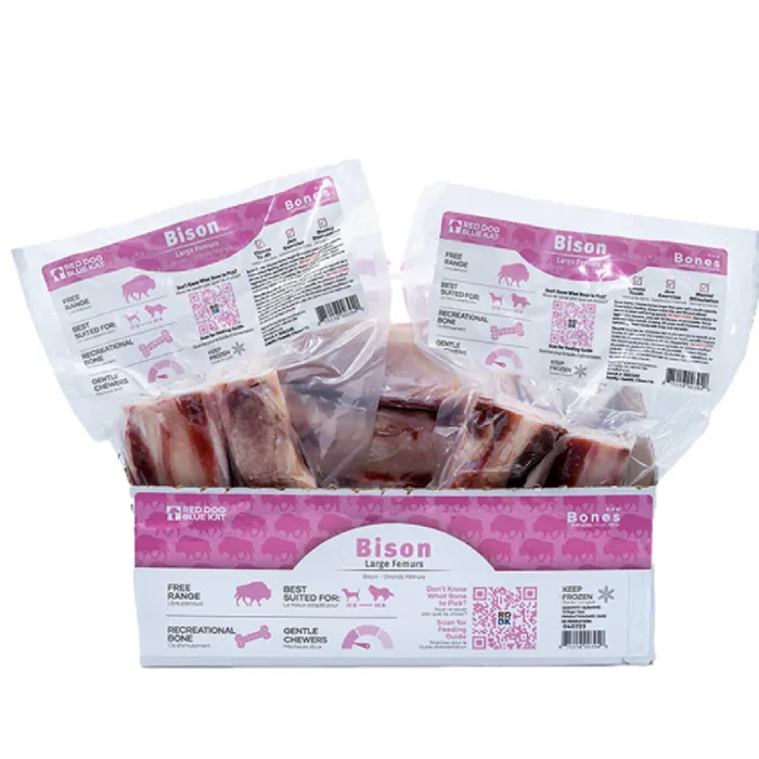 RDBK | Dog Raw Bones Bison Femur Large BOX is 10