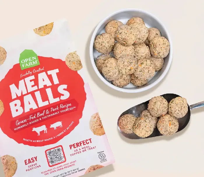 Open Farm | Frozen Meatballs Beef & Pork 14oz